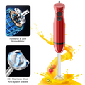 Bonsenkitchen Handheld Blender, Immersion Blender Handheld, Red
