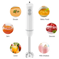 Bonsenkitchen Immersion Hand Blender, White