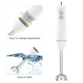 Bonsenkitchen Immersion Hand Blender, White