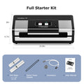 Full Automatic Food Vacuum sealer, Built-in Cutter and Bag Storage with 2 Rolls Bags