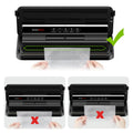 Bonsenkitchen Food Vacuum Sealer Machine, Built-In Cutter foodsaver with 10 Vacuum Bags