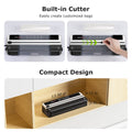 Bonsenkitchen Food Vacuum Sealer Machine, Built-In Cutter foodsaver with 10 Vacuum Bags