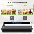 Bonsenkitchen Food Vacuum Sealer Machine, Built-In Cutter foodsaver with 10 Vacuum Bags