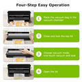 Bonsenkitchen Food Vacuum Sealer Machine, Built-In Cutter foodsaver with 10 Vacuum Bags