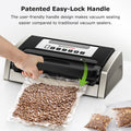 Bonsenkitchen Vacuum Sealer Machine, Powerful Low-Noise Food Vacuum Sealer Globefish Technology for High-Speed Working, Built-in Cutter, 2 Bag Rolls