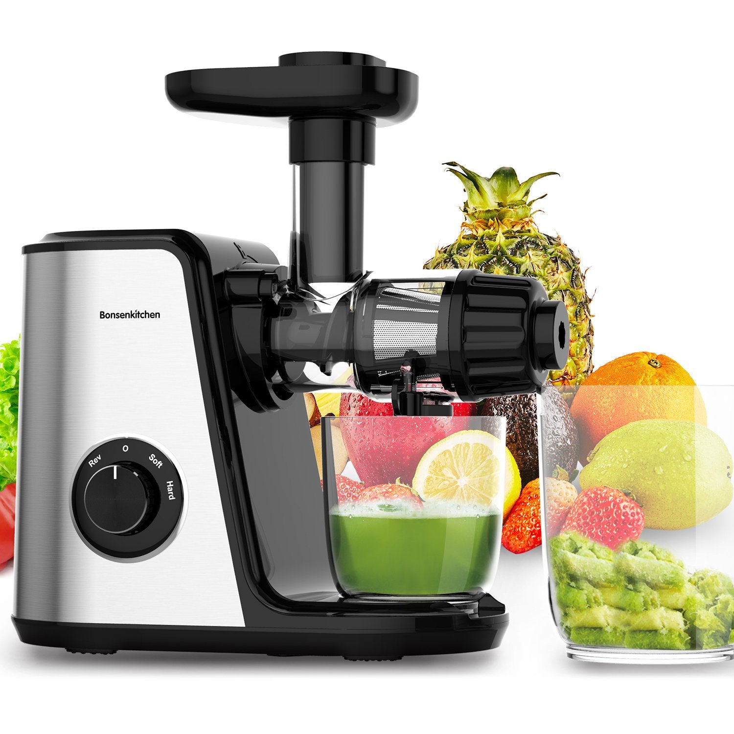 Bonsenkitchen MJ8901 Slow Masticating Juicer Extractor