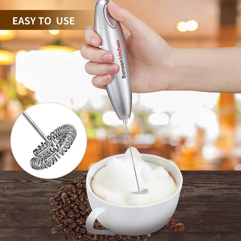 Electric Milk Frother with Stand