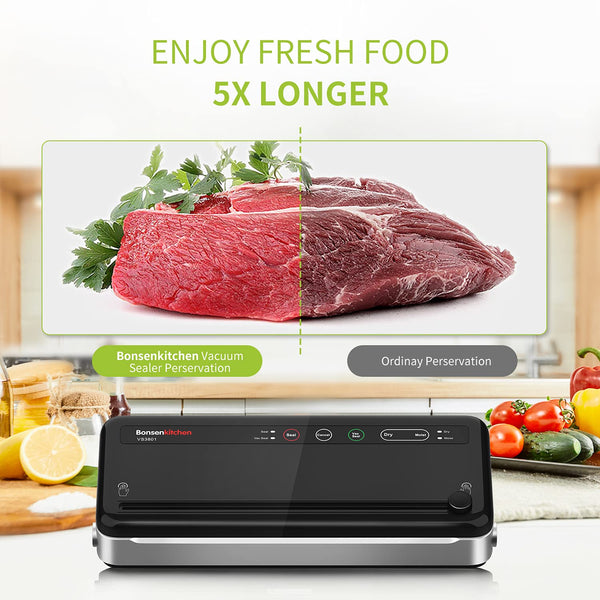 Bonsenkitchen VS3801 Vacuum Sealer