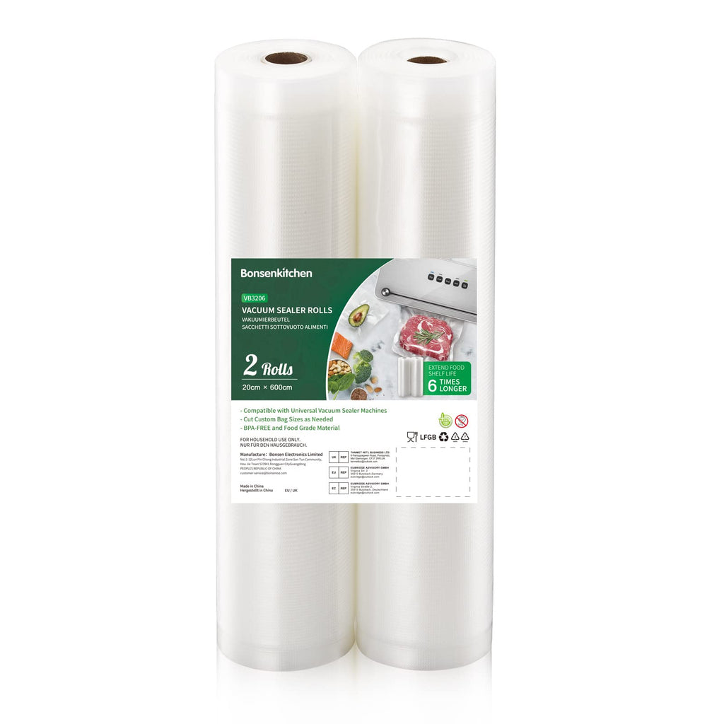 Bonsenkitchen Vaccum Sealer bags, Vacuum Rolls