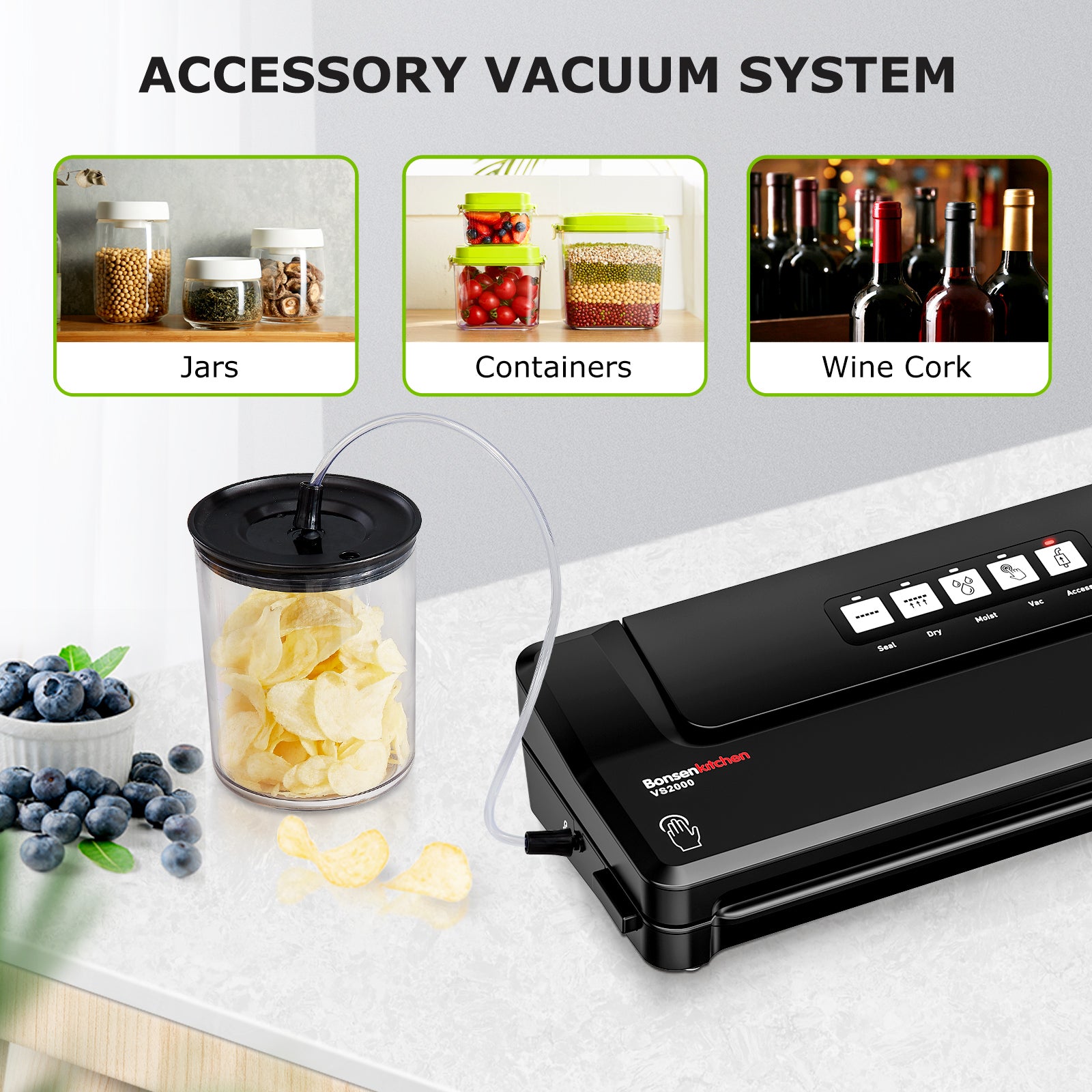 [2022 New] Precision Vacuum Sealer Machine for Food Preservation and Sous  Vide, 6 IN 1 Automatic Food Vacuum Sealer with Starter Kit, Dry & Moist  Food